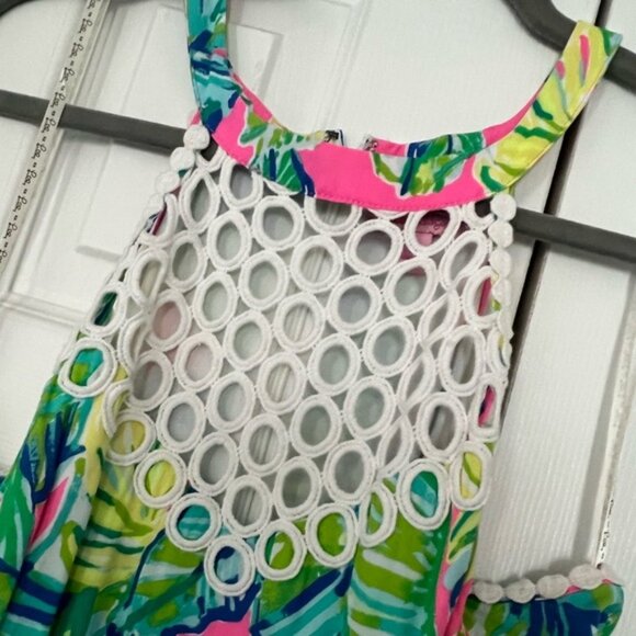 NWT Lilly Pulitzer Kinley Dress,Size 14, Pink Sunset Local Flavor Print - Picture 3 of 6